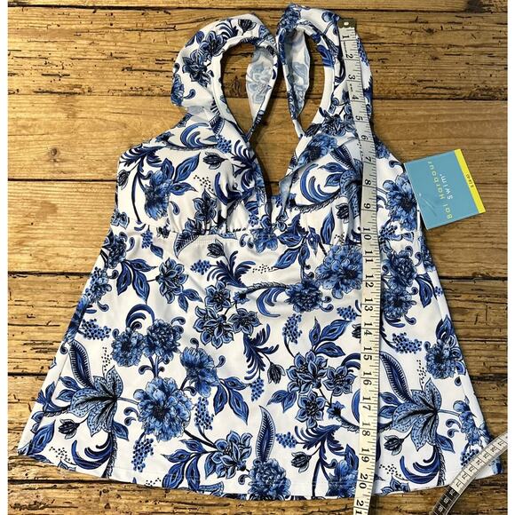 Bal Harbour Swim Women’s Size S Blue/White Floral Tankini NWT - Picture 5 of 7
